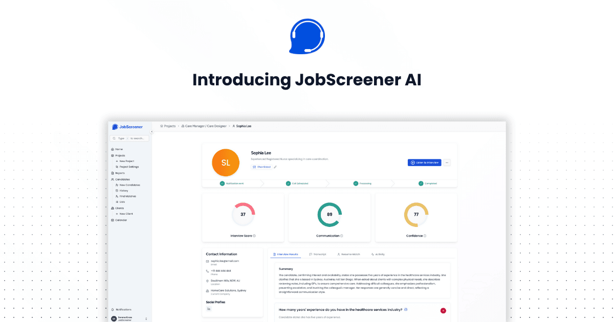 Introducing JobScreener AI